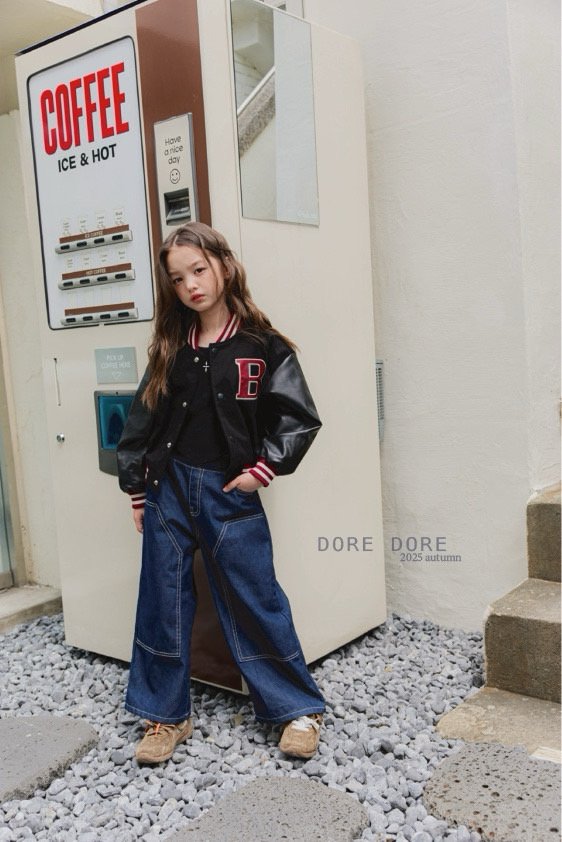 Dore Dore - Korean Children Fashion - #discoveringself - B Crop Baseball Jumper - 11