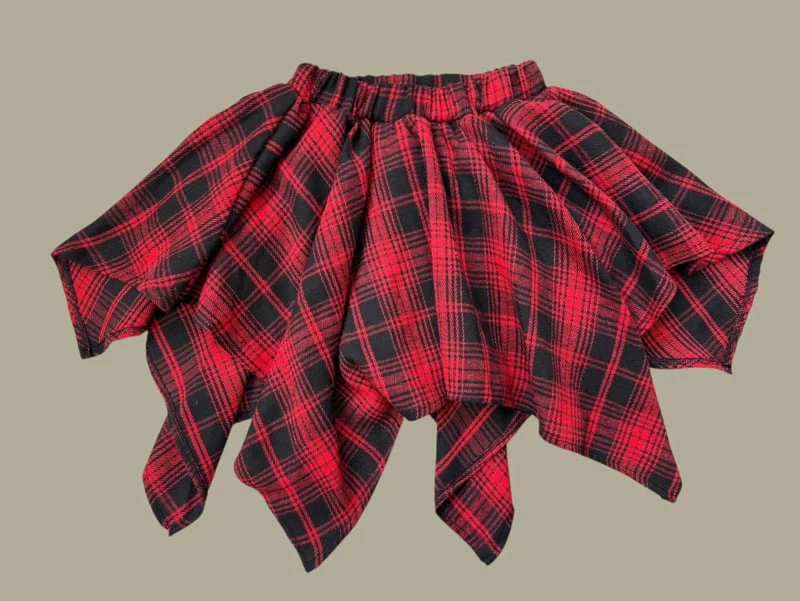 Dore Dore - Korean Children Fashion - #designkidswear - Check Flare Skirt Pants - 4