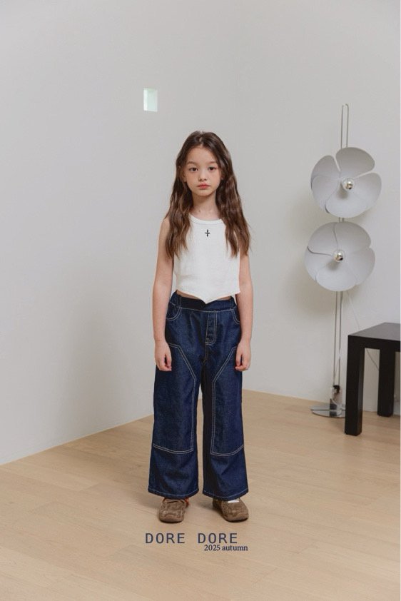 Dore Dore - Korean Children Fashion - #discoveringself - Chrome V-Neck Sleeveless - 12