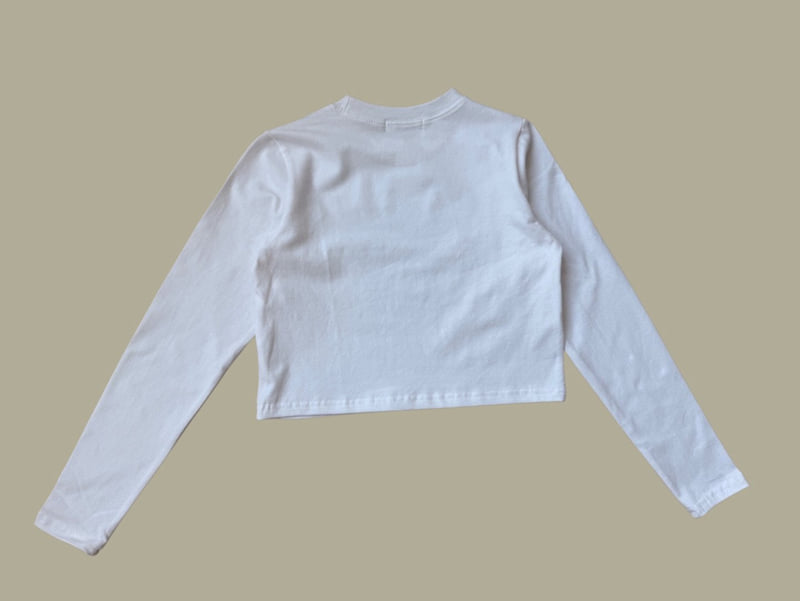 Dore Dore - Korean Children Fashion - #discoveringself - Burgundy Heart Crop Tee - 4