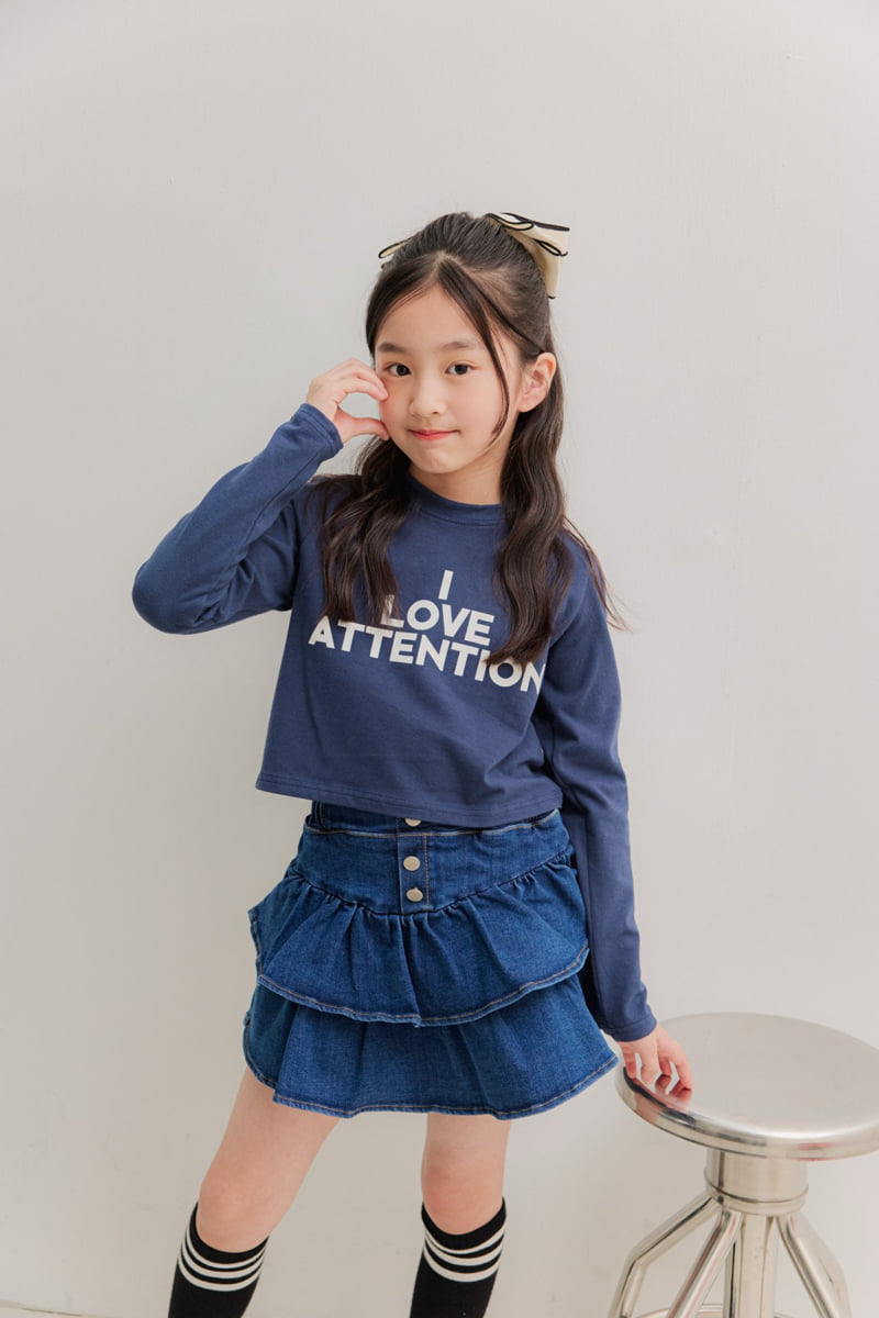 Dore Dore - Korean Children Fashion - #fashionkids - I Love Crop Tee