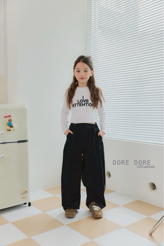 Dore Dore - Korean Children Fashion - #fashionkids - Front Pleat Balloon Denim Pants - 11