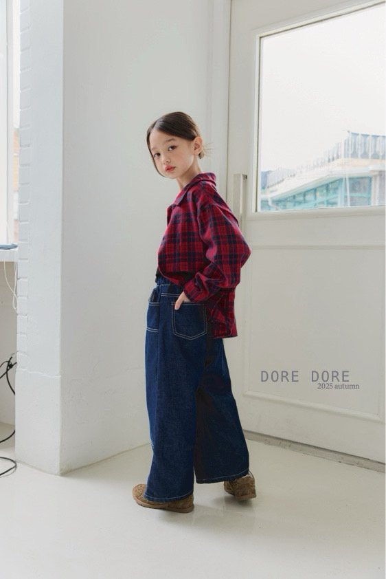 Dore Dore - Korean Children Fashion - #kidsshorts - AOD Check Shirt - 12