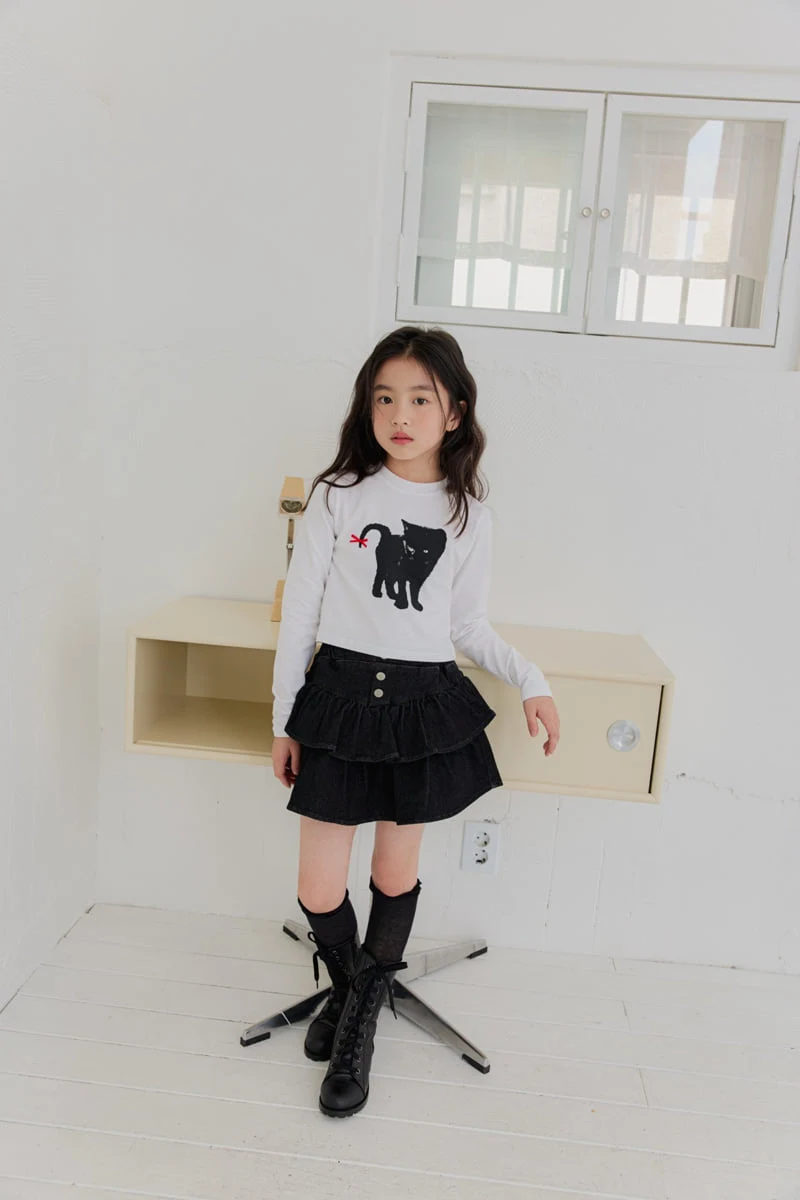 Dore Dore - Korean Children Fashion - #kidsshorts - Span Tiered Skirt Pants - 9