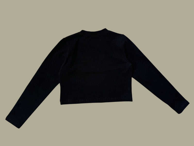 Dore Dore - Korean Children Fashion - #fashionkids - Red Ribbon Cat Crop Tee - 4