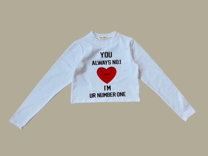 Dore Dore - Korean Children Fashion - #kidsstore - Number One Crop Tee - 3