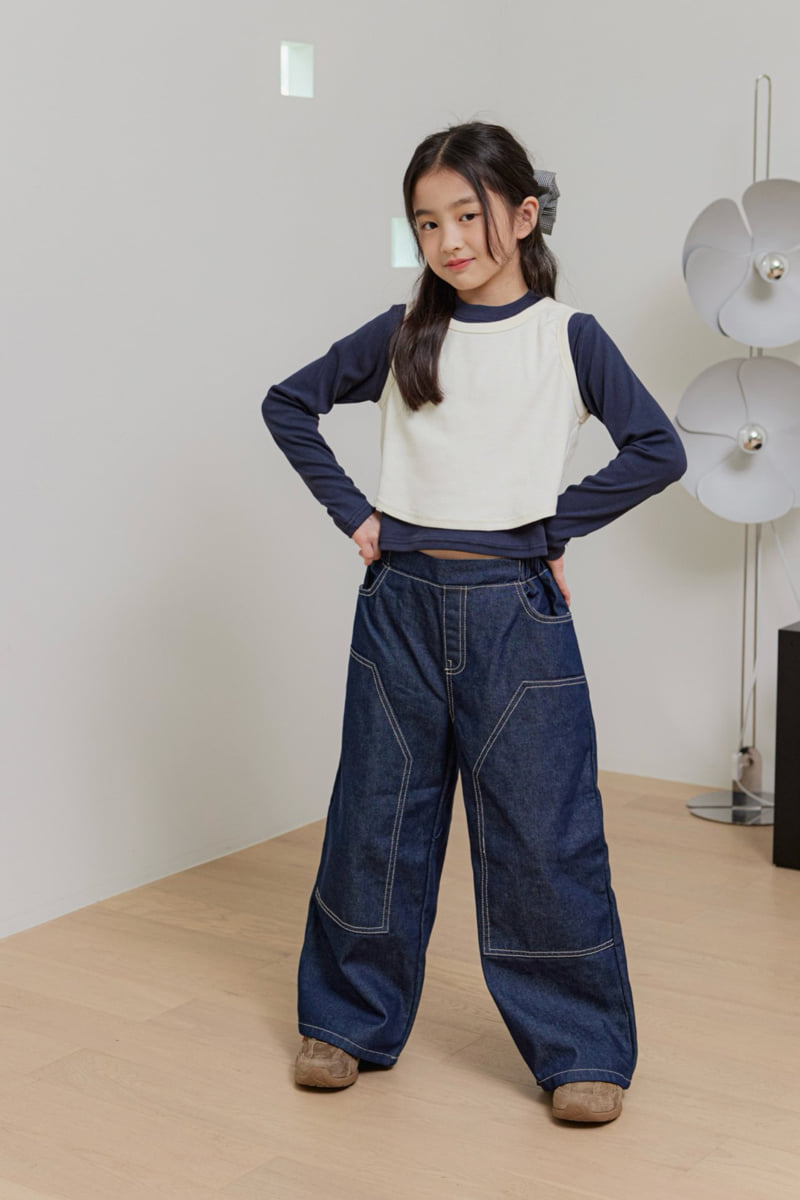 Dore Dore - Korean Children Fashion - #kidsstore - Ribbed Layered Tee