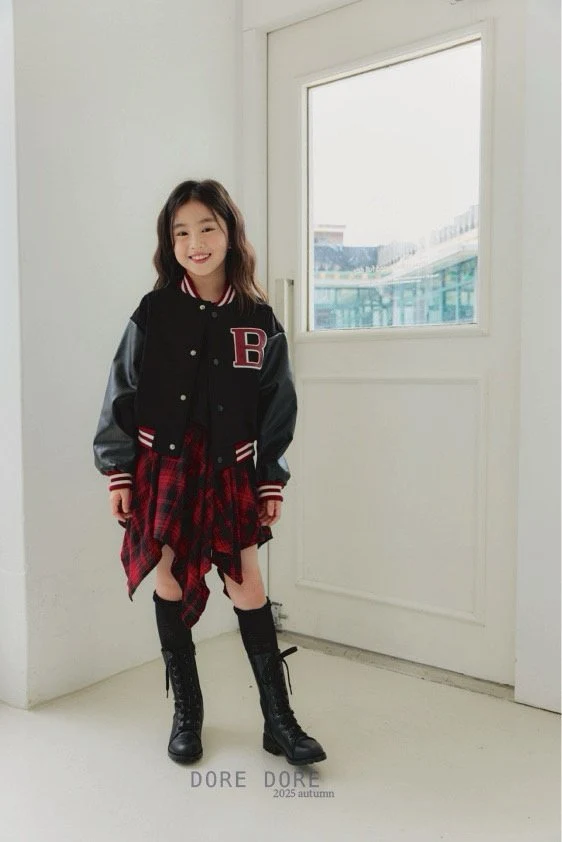Dore Dore - Korean Children Fashion - #kidsstore - Check Flare Skirt Pants - 7