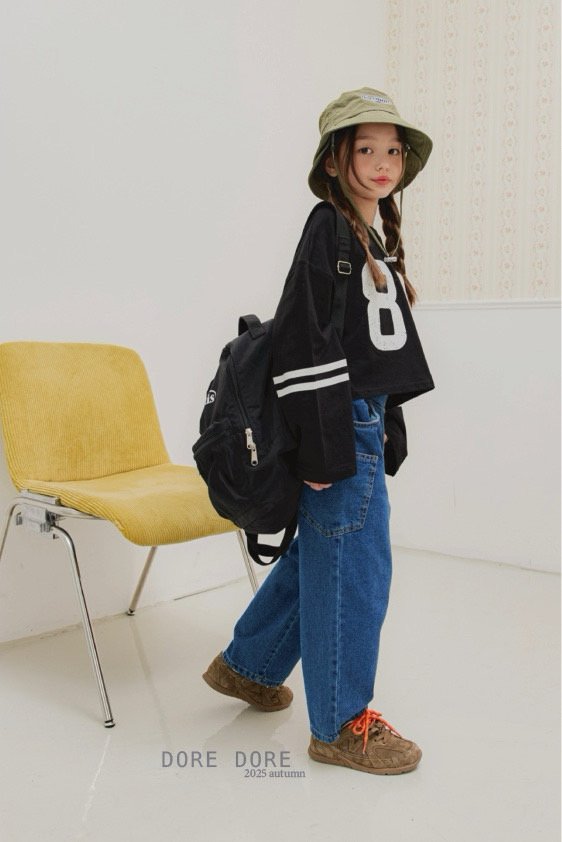Dore Dore - Korean Children Fashion - #kidzfashiontrend - Double Stripe 87 Crop Tee - 11