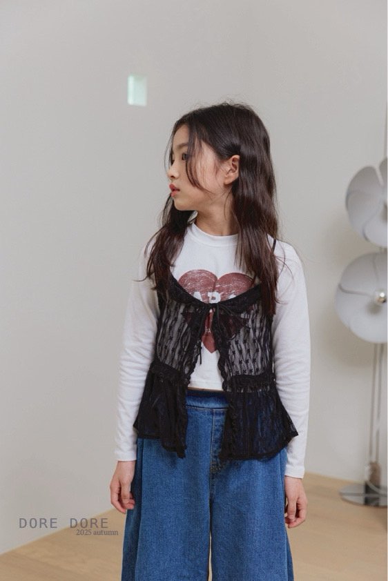 Dore Dore - Korean Children Fashion - #kidzfashiontrend - Lace Bustier - 7