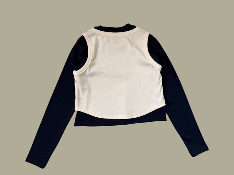 Dore Dore - Korean Children Fashion - #Kfashion4kids - Ribbed Layered Tee - 4