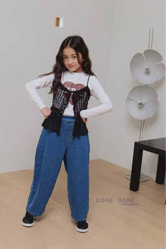 Dore Dore - Korean Children Fashion - #littlefashionista - Lace Bustier - 9