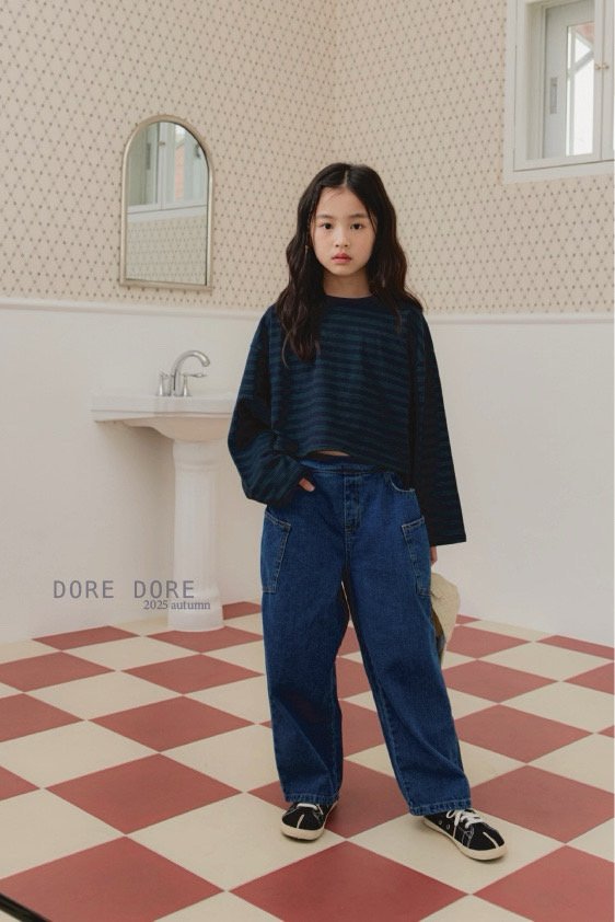 Dore Dore - Korean Children Fashion - #magicofchildhood - Back Pocket Denim Pants - 6