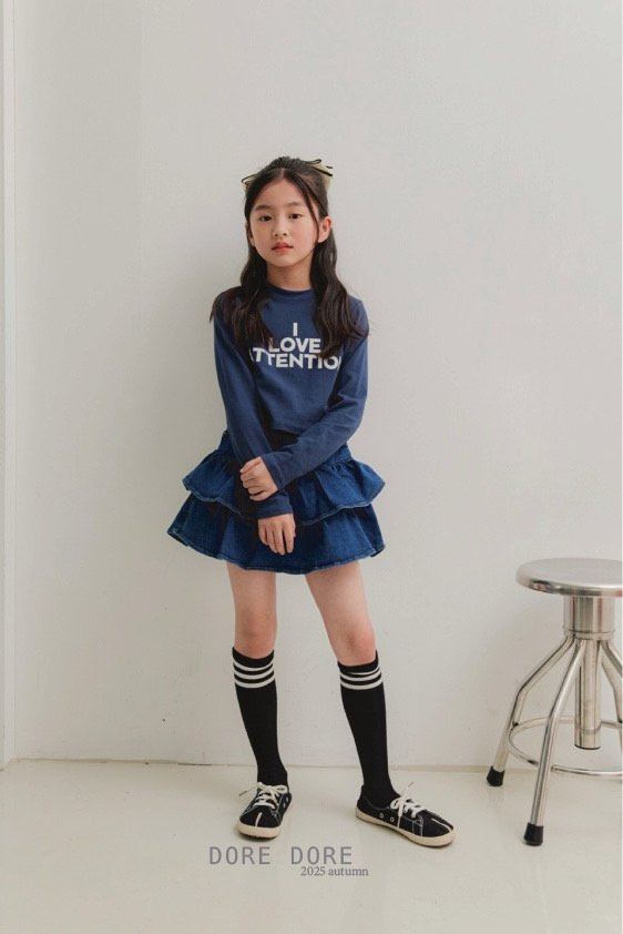 Dore Dore - Korean Children Fashion - #magicofchildhood - I Love Crop Tee - 7