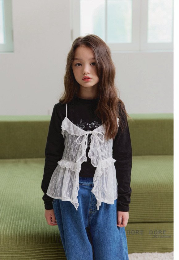 Dore Dore - Korean Children Fashion - #magicofchildhood - Lace Bustier - 10