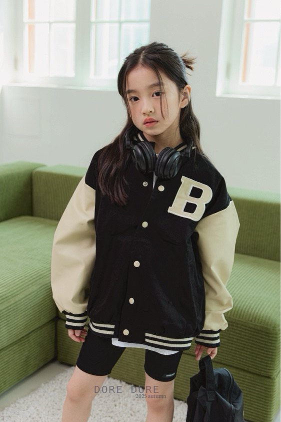 Dore Dore - Korean Children Fashion - #magicofchildhood - B Oversized Baseball Jumper - 5
