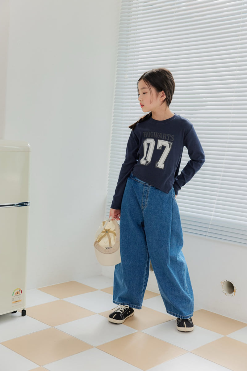 Dore Dore - Korean Children Fashion - #magicofchildhood - Front Pleat Balloon Denim Pants