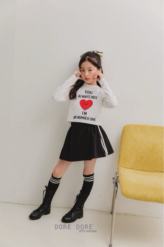 Dore Dore - Korean Children Fashion - #minifashionista - Number One Crop Tee - 8