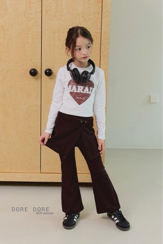Dore Dore - Korean Children Fashion - #minifashionista - Layered Skirt Jegging Set - 12
