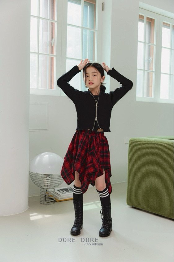 Dore Dore - Korean Children Fashion - #minifashionista - Zipper Ribbed Cardigan - 9