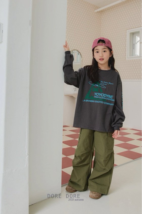 Dore Dore - Korean Children Fashion - #minifashionista - YoYo Sleeve Print Tee - 7