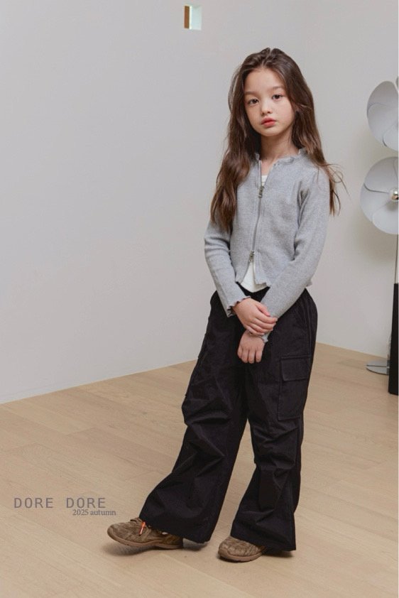 Dore Dore - Korean Children Fashion - #prettylittlegirls - Zipper Ribbed Cardigan - 10