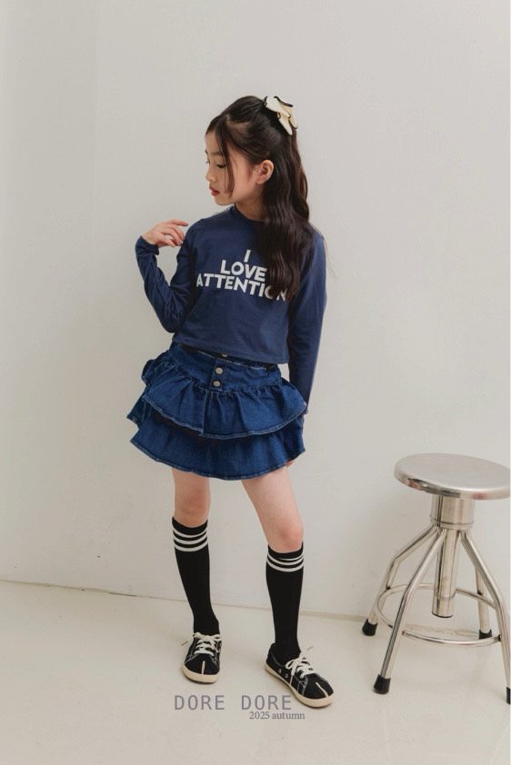 Dore Dore - Korean Children Fashion - #prettylittlegirls - I Love Crop Tee - 9