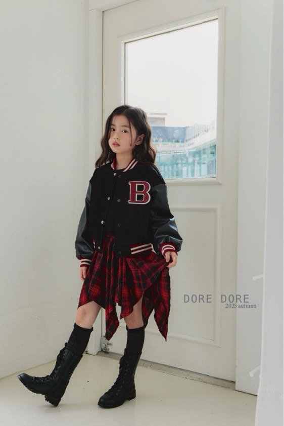 Dore Dore - Korean Children Fashion - #prettylittlegirls - B Crop Baseball Jumper - 6