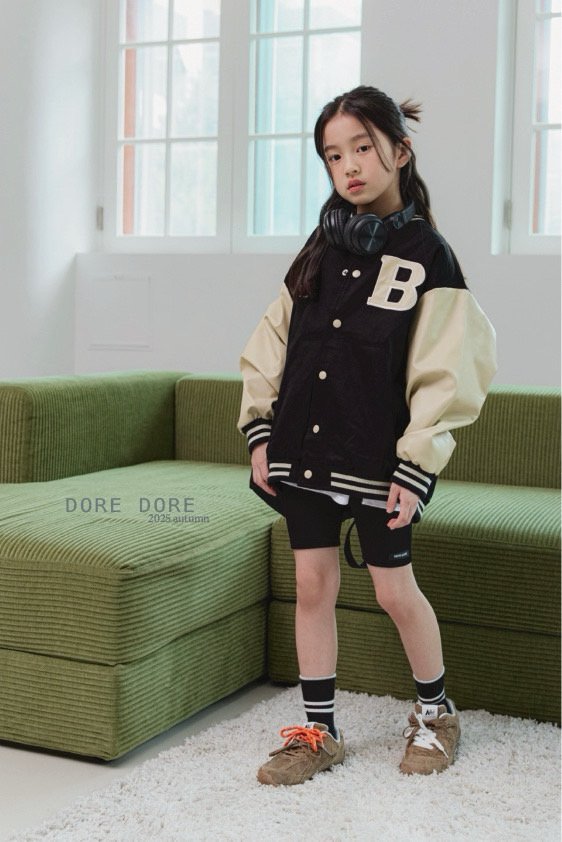 Dore Dore - Korean Children Fashion - #prettylittlegirls - B Oversized Baseball Jumper - 7
