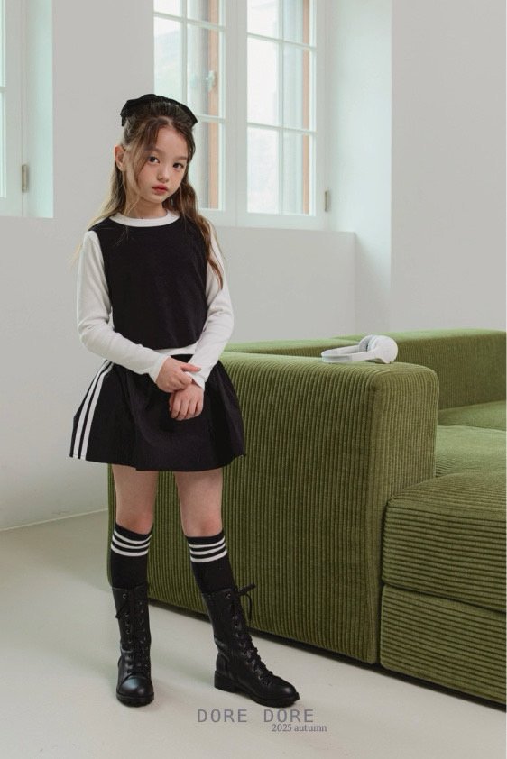 Dore Dore - Korean Children Fashion - #stylishchildhood - Ribbed Layered Tee - 10