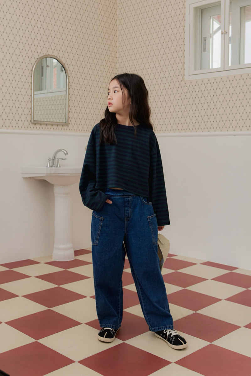 Dore Dore - Korean Children Fashion - #todddlerfashion - Back Pocket Denim Pants - 9