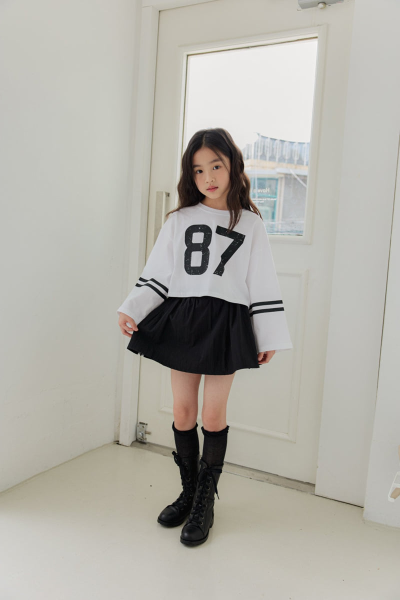 Dore Dore - Korean Children Fashion - #todddlerfashion - Double Stripe 87 Crop Tee