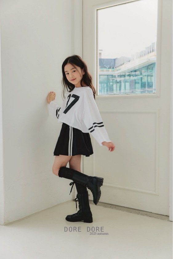 Tape Pleated Skirt Pants by Dore Dore for Child - view 6