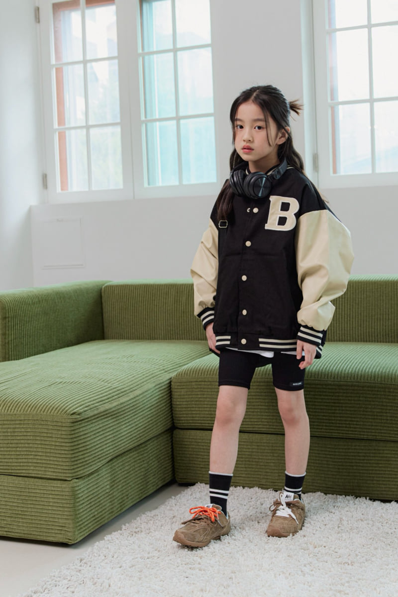 Dore Dore - Korean Children Fashion - #toddlerclothing - B Oversized Baseball Jumper - 9