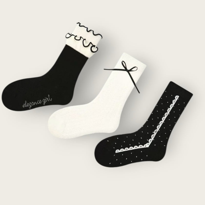 Dudie - Korean Children Fashion - #Kfashion4kids - Elegance Set (set of 3) - 9
