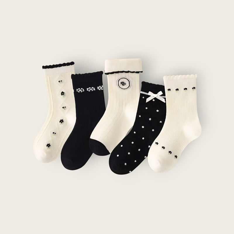 Dudie - Korean Children Fashion - #Kfashion4kids - Ojo Set (set of 5) - 12