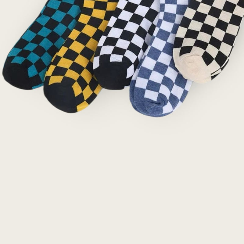 Dudie - Korean Children Fashion - #Kfashion4kids - Checkers Set (set of 5) - 2