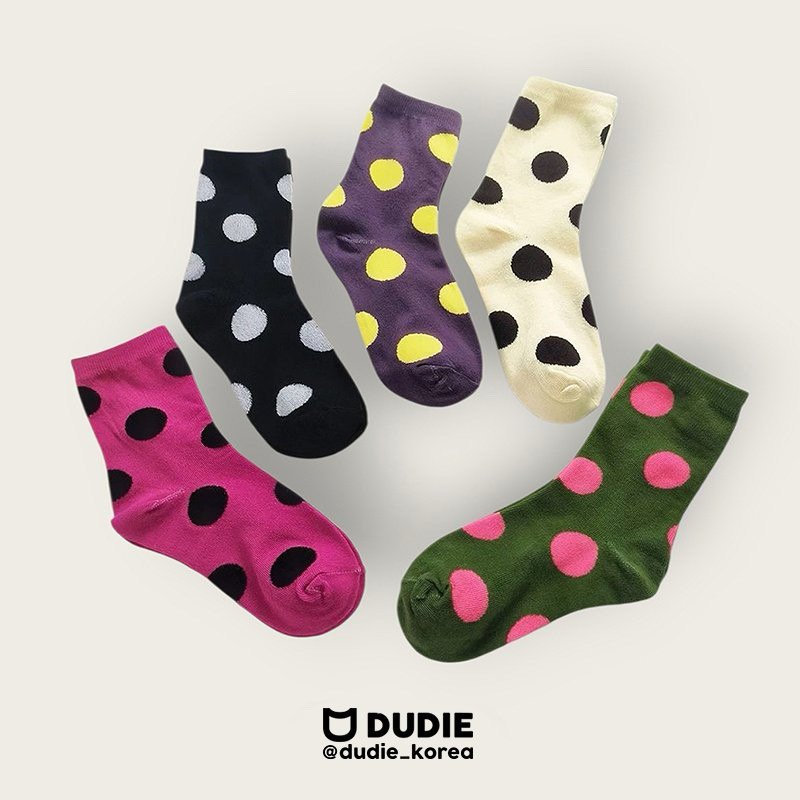 Dudie - Korean Children Fashion - #Kfashion4kids - Big Dot Set (set of 5)