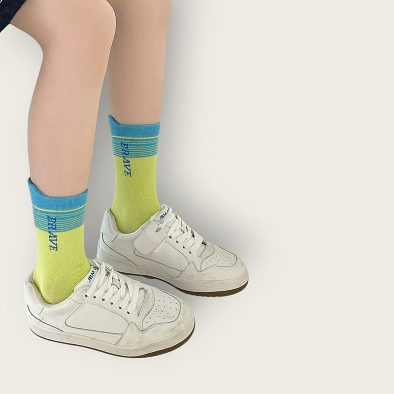 Dudie - Korean Children Fashion - #Kfashion4kids - Two-Tone Breve Set (set of 5) - 9
