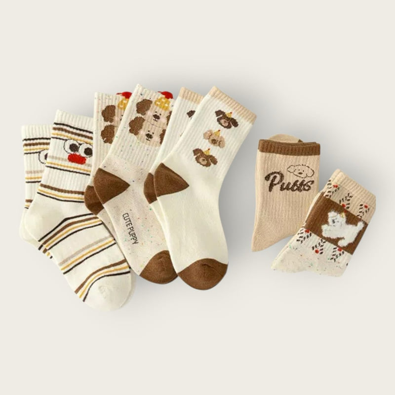 Dudie - Korean Children Fashion - #Kfashion4kids - Puppy Set (set of 5) - 5