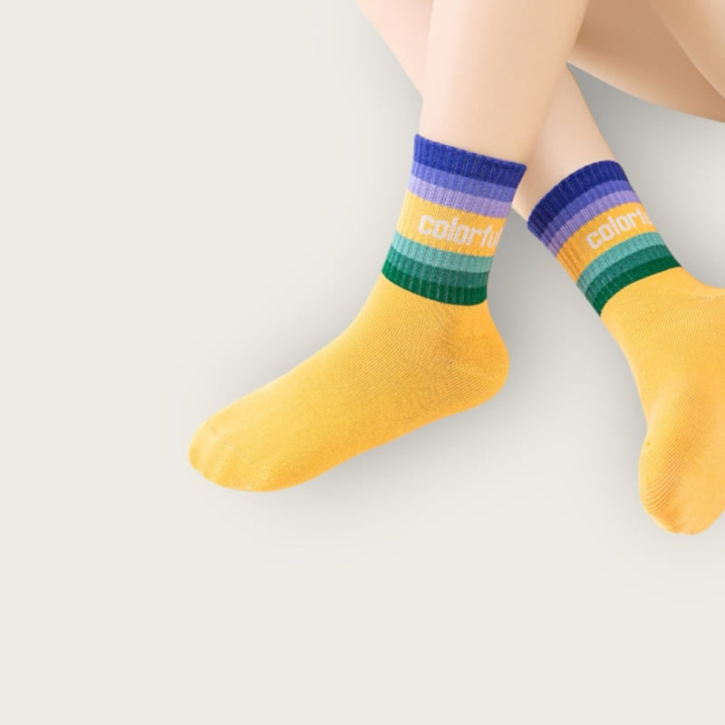 Dudie - Korean Children Fashion - #Kfashion4kids - Colorful Set (set of 5) - 12