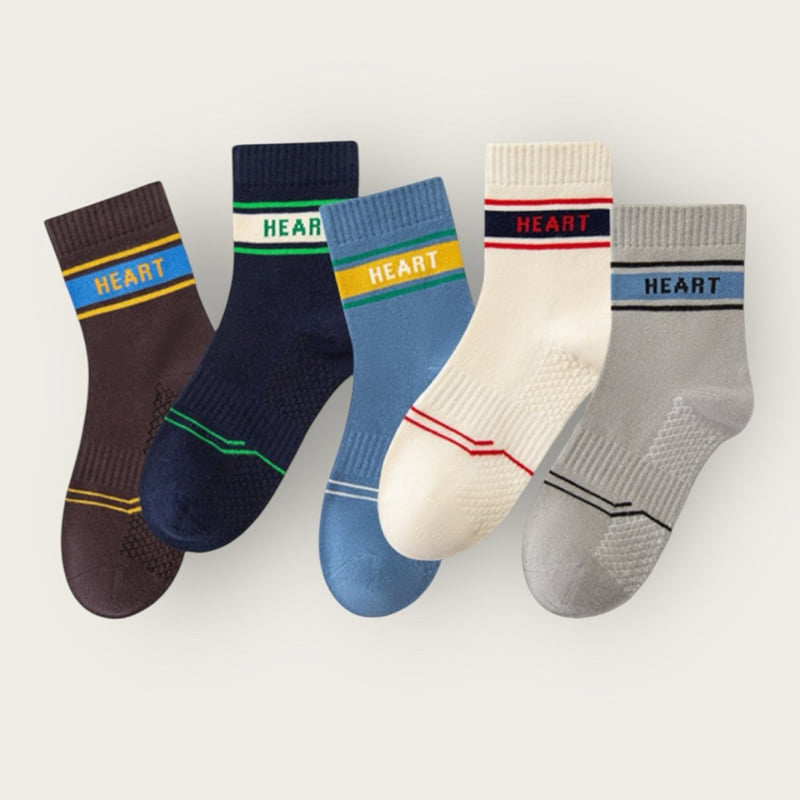 Dudie - Korean Children Fashion - #Kfashion4kids - Heart Sports Set (set of 5) - 11