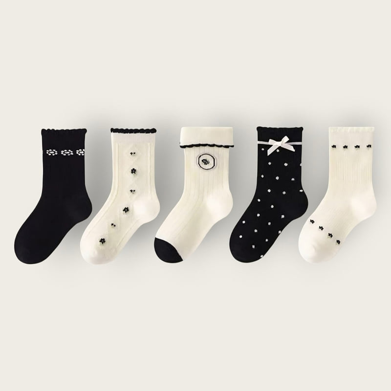 Dudie - Korean Children Fashion - #stylishchildhood - Ojo Set (set of 5) - 4