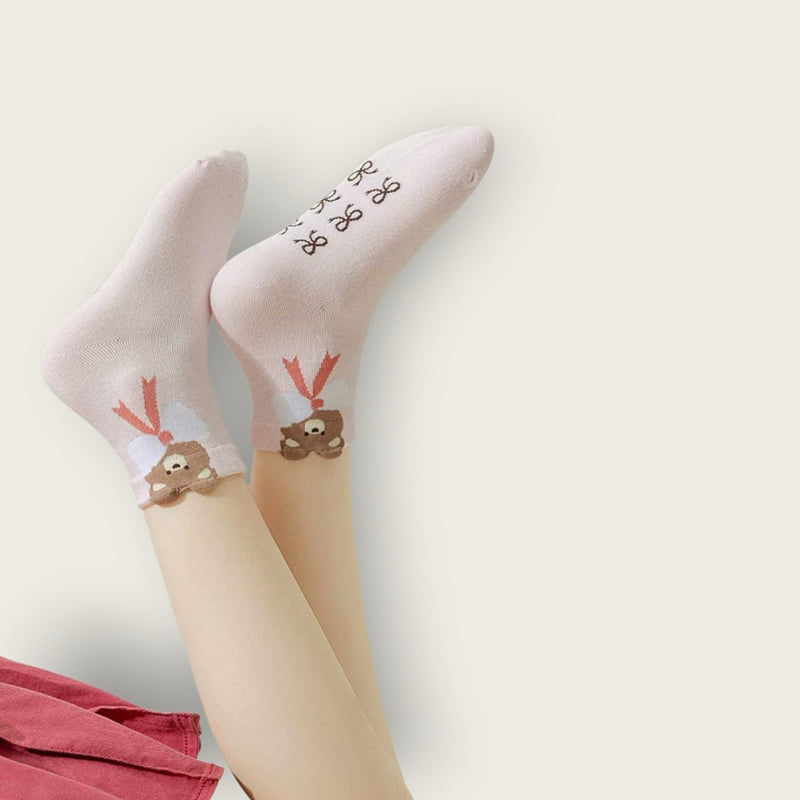 Dudie - Korean Children Fashion - #childofig - Ribbon Bear Set (set of 5) - 10