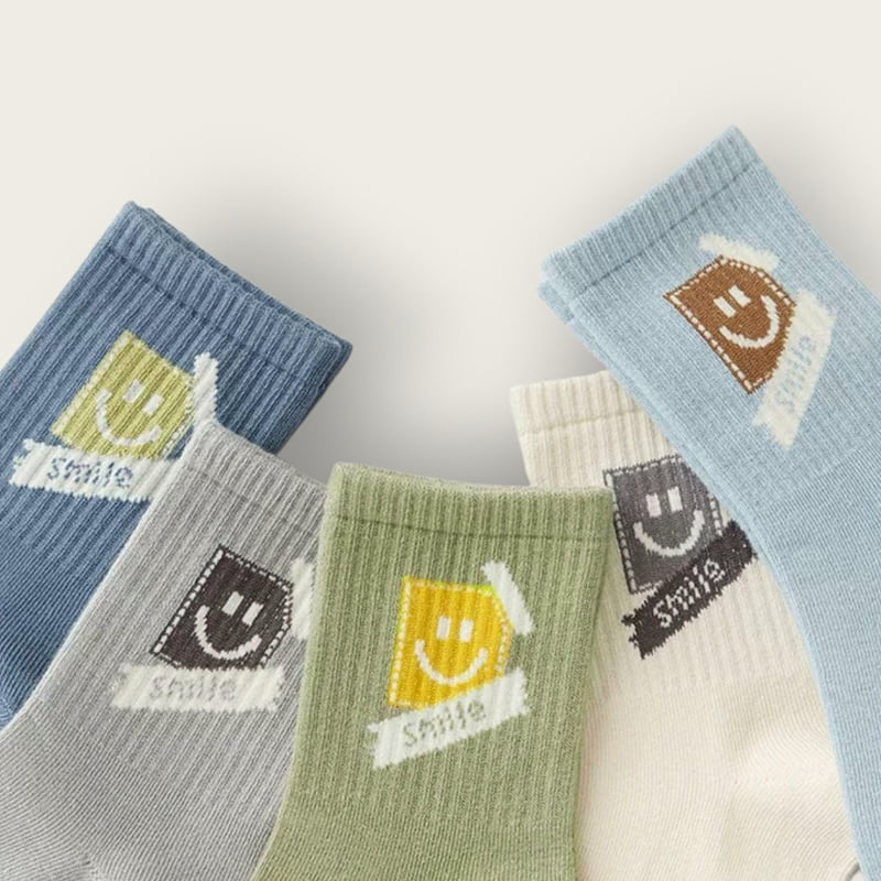 Dudie - Korean Children Fashion - #childrensboutique - Hoho Smile Set (set of 5) - 3