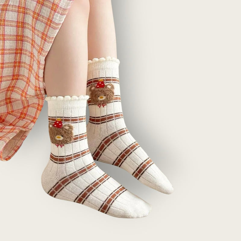 Dudie - Korean Children Fashion - #childrensboutique - Happy Bear Set (set of 5) - 9