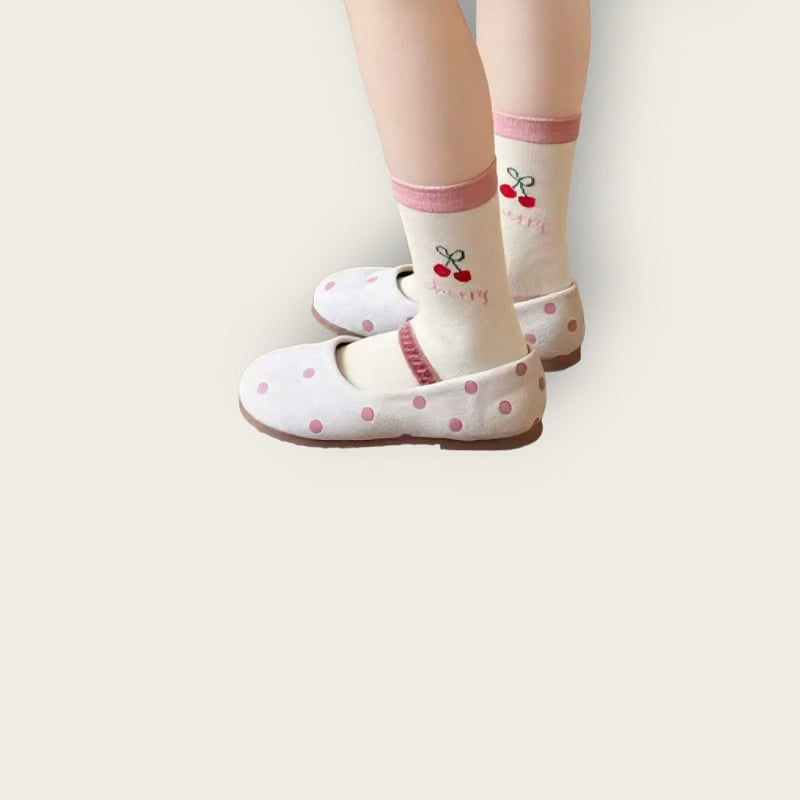 Dudie - Korean Children Fashion - #childrensboutique - Cherry Bunny Set (set of 5) - 7