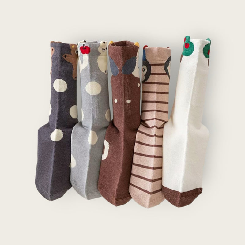 Dudie - Korean Children Fashion - #childofig - Kkokkal Annie Set (set of 5) - 4