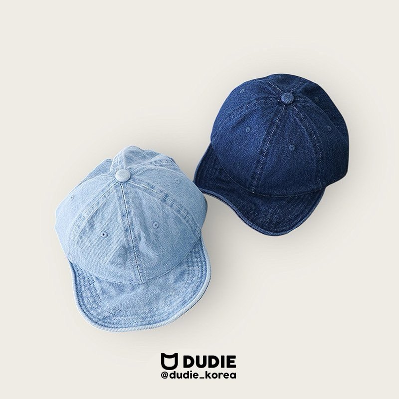 Dudie - Korean Children Fashion - #childrensboutique - Denim Short Cap