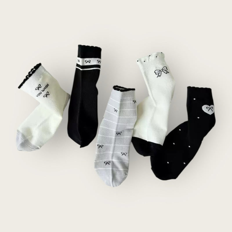 Dudie - Korean Children Fashion - #childrensboutique - Wish Ribbon Set (set of 5) - 7